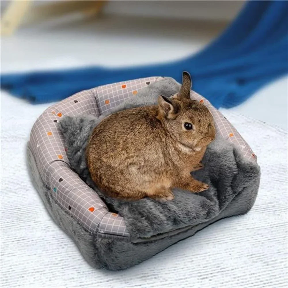 Bunny Bed Warm Guinea Pig Cave Beds Cute Bowknot House Big Hideouts Cage